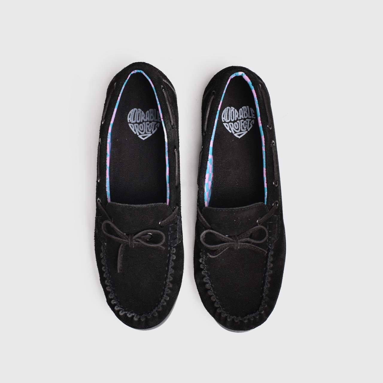 Barnsley Flat Shoes Genuine Suede Black - Image 5