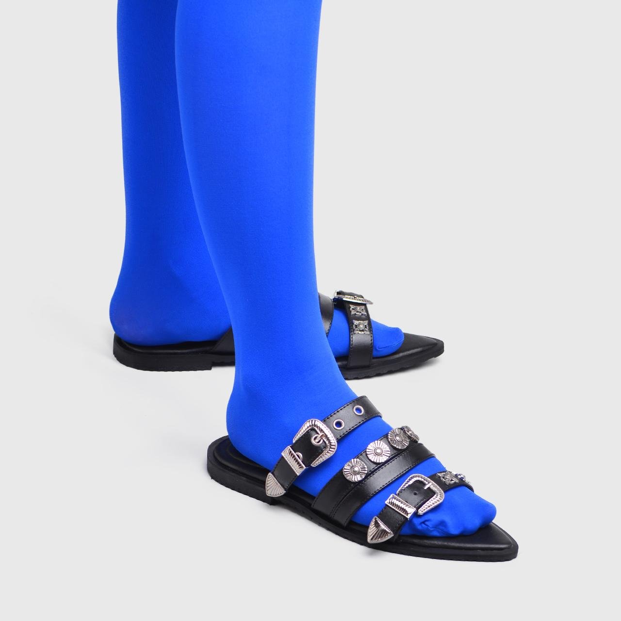 Acrasy Sandals Genuine Leather Black - Image 6