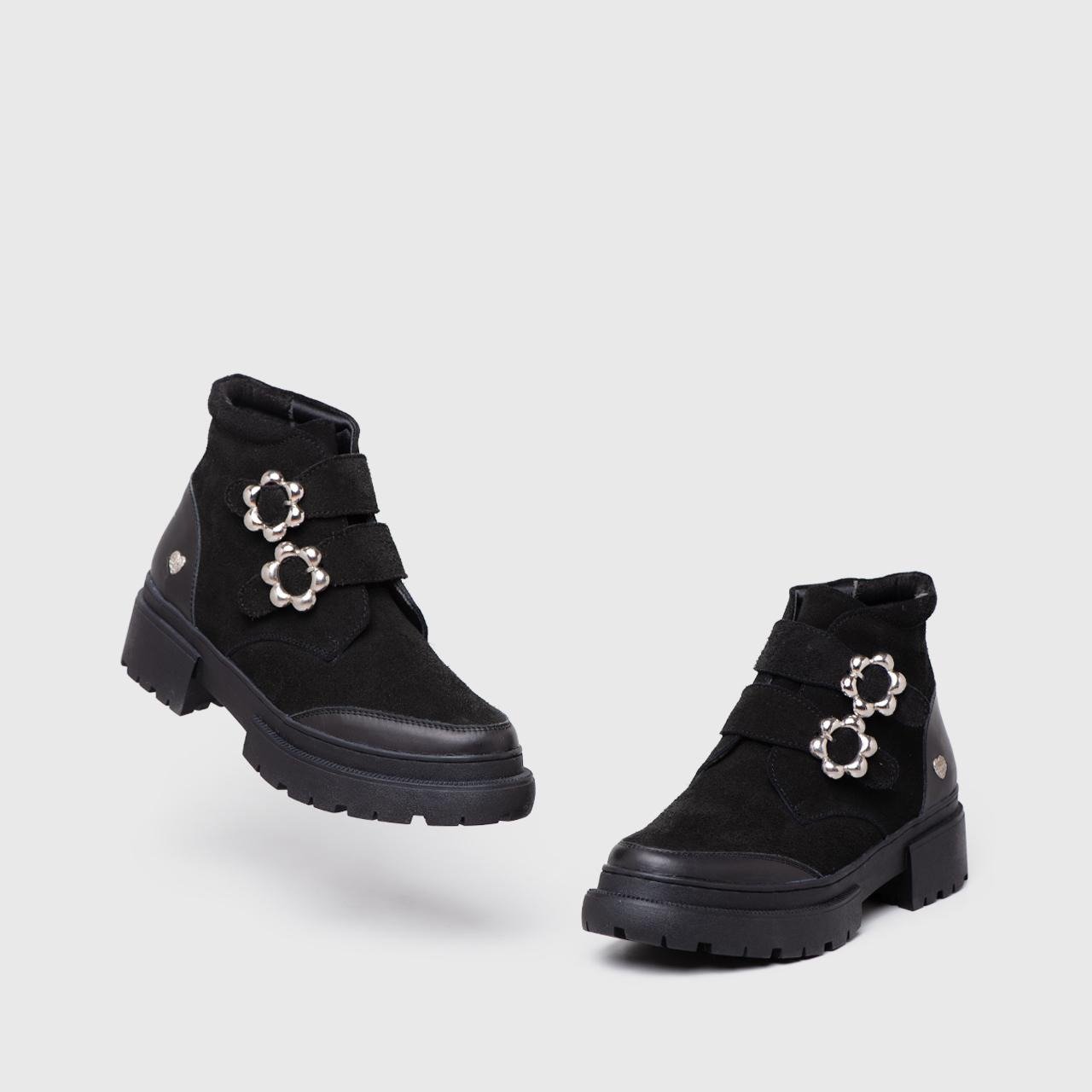 Fatmara Boots Genuine Suede Black - Image 5