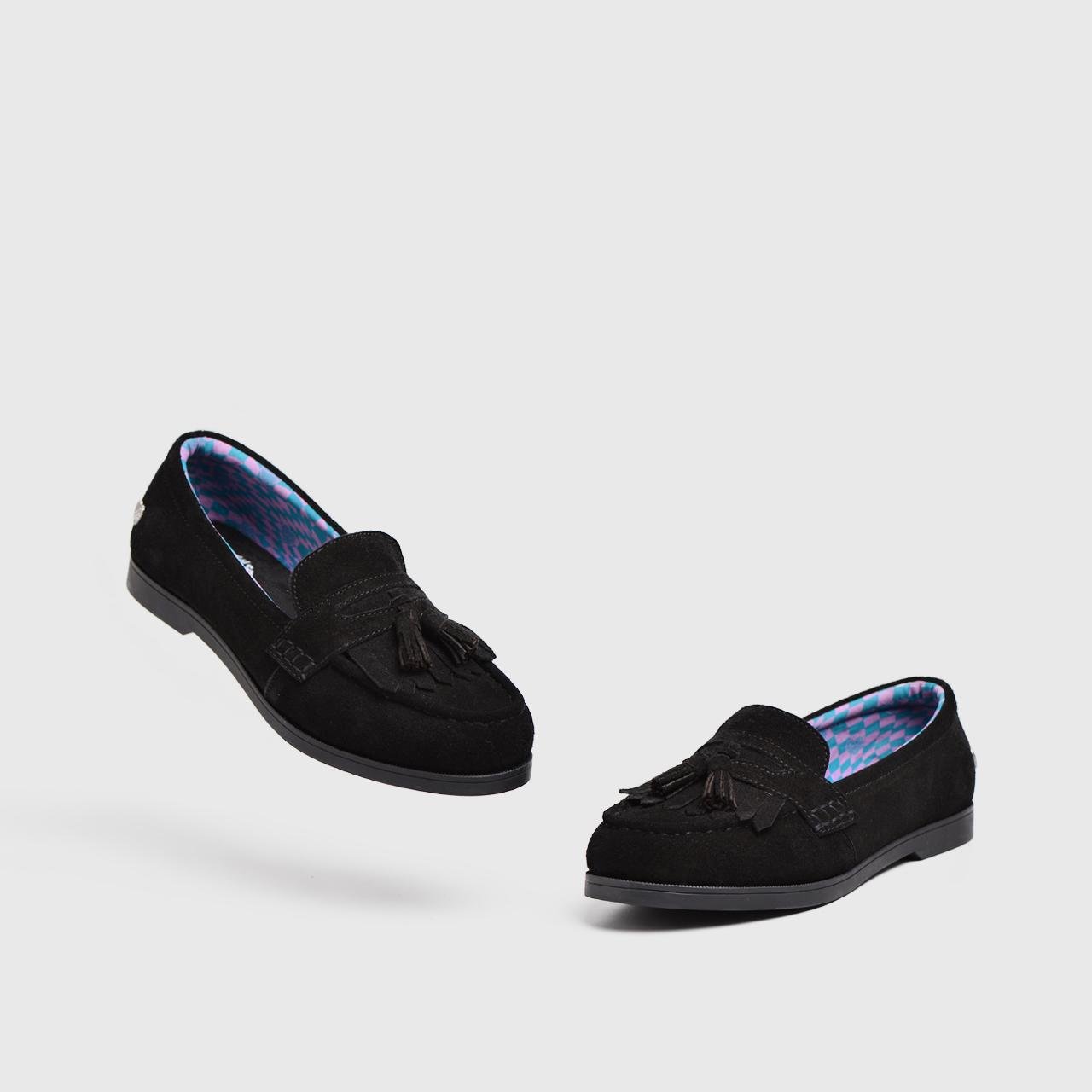 Applemarie Loafer Genuine Suede Black - Image 4