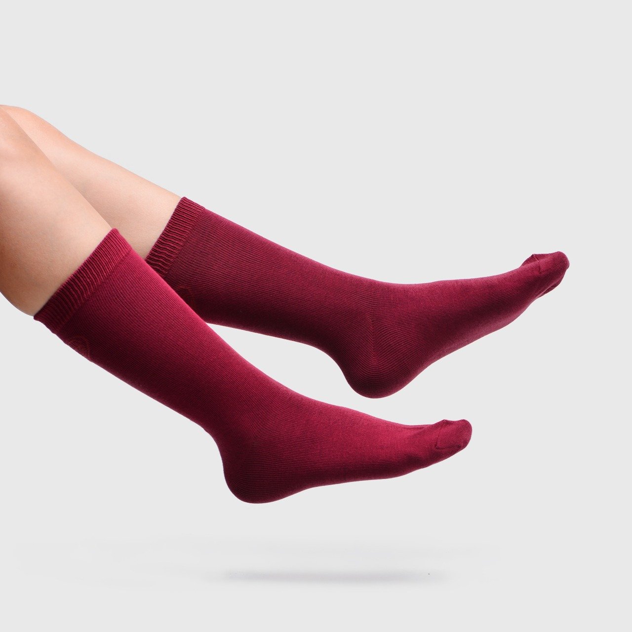 Rumi Long Socks Maroon