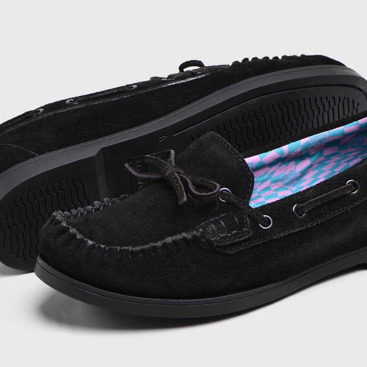 Barnsley Flat Shoes Genuine Suede Black - Image 3