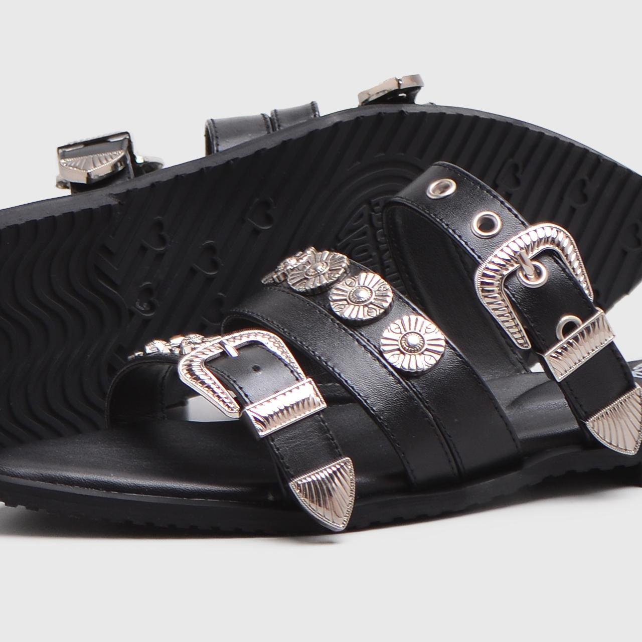 Acrasy Sandals Genuine Leather Black - Image 3