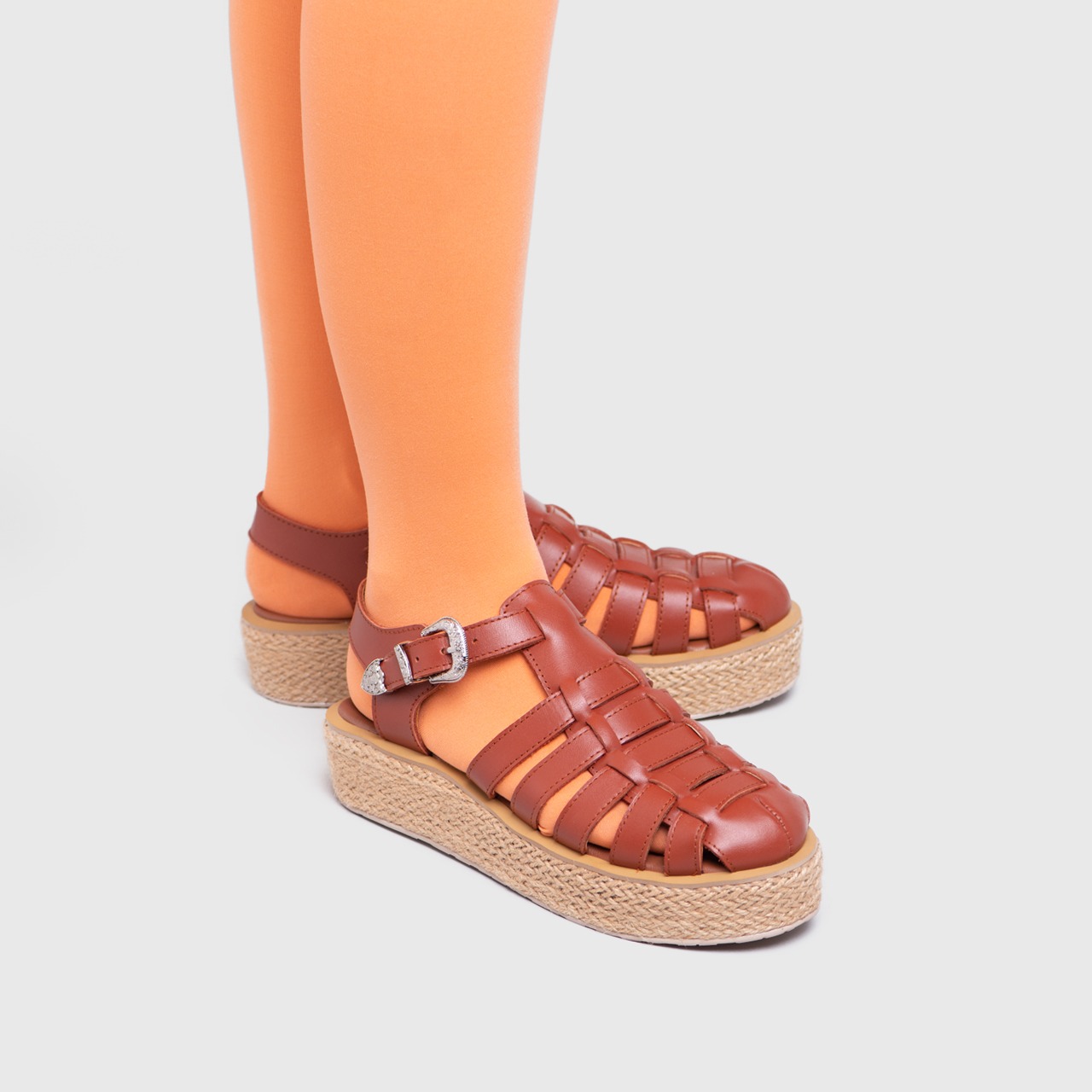 Rendeveous Platform Genuine Leather Terracotta - Image 6