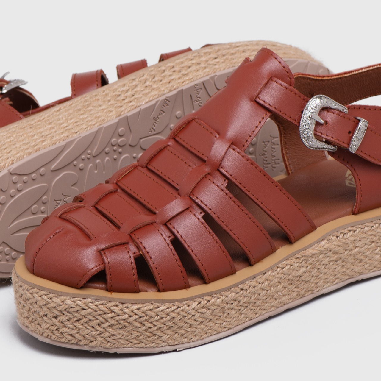 Rendeveous Platform Genuine Leather Terracotta - Image 3