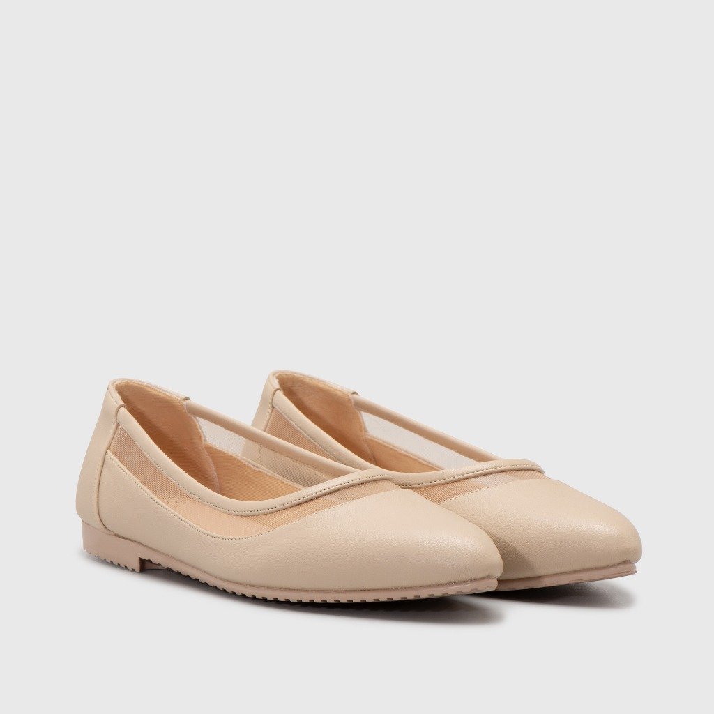 Hushfire Flat Shoes Cream