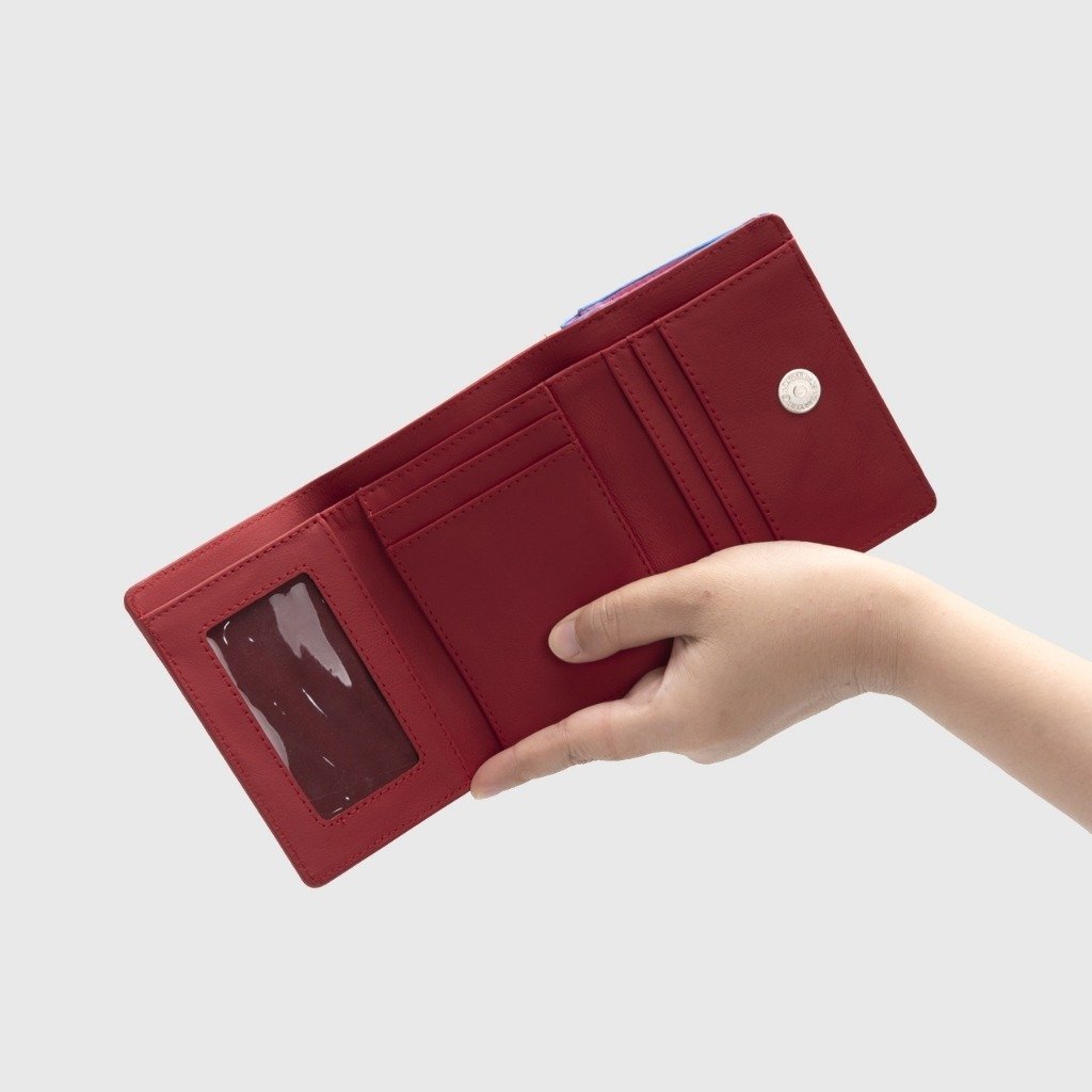 Mairaxi Wallet Genuine Leather Blue N Red - Image 6