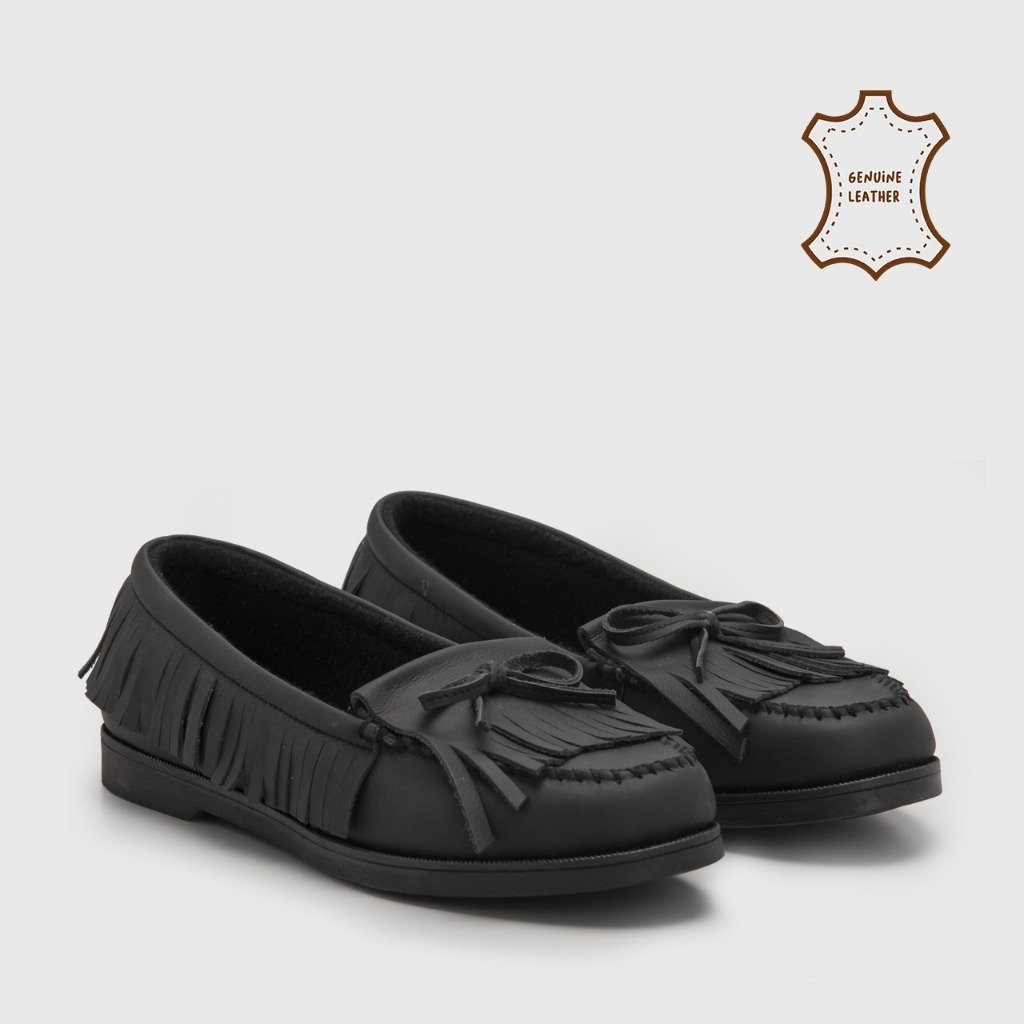 Aqitra Loafer Genuine Leather Black