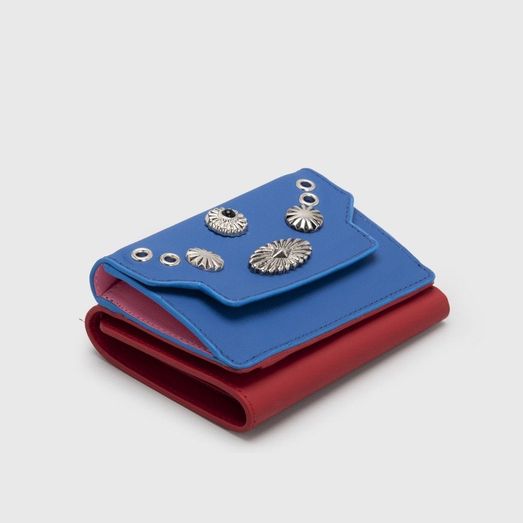 Mairaxi Wallet Genuine Leather Blue N Red - Image 3