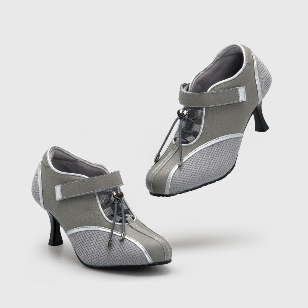 Olivier Heels Genuine Leather Grey - Image 3