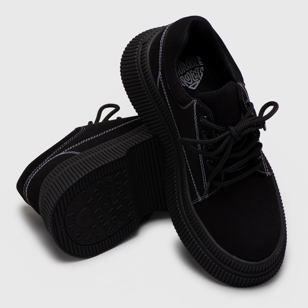 Latizia Platform Sneakers Black - Image 5