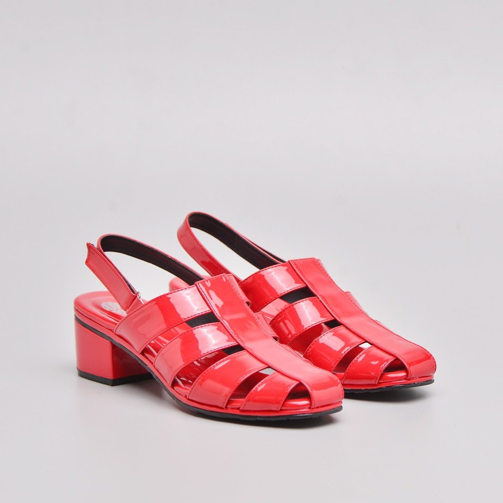 Elika Heels Patent Red - 35