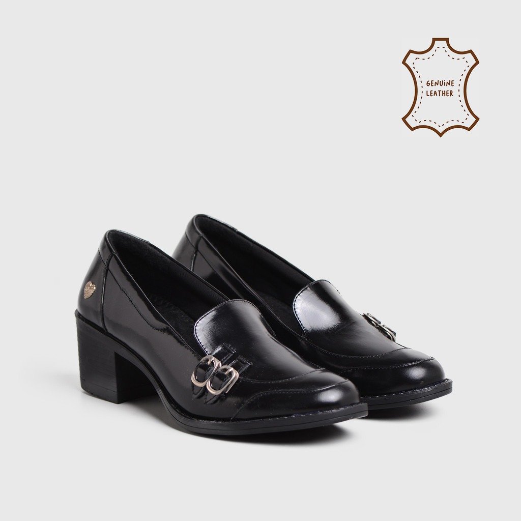 Yuji Heels Genuine Leather Black