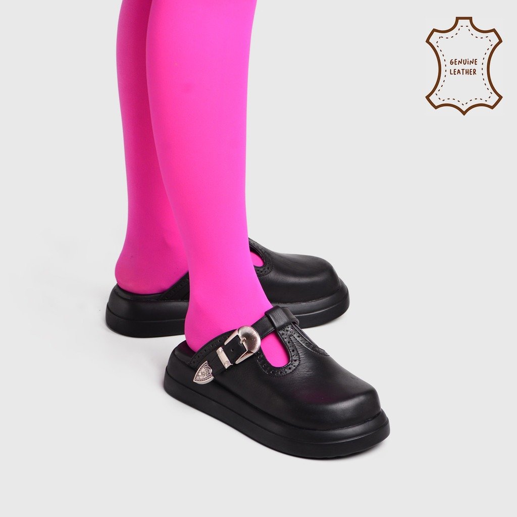 Aitra Sandals Genuine Leather Black - Image 5