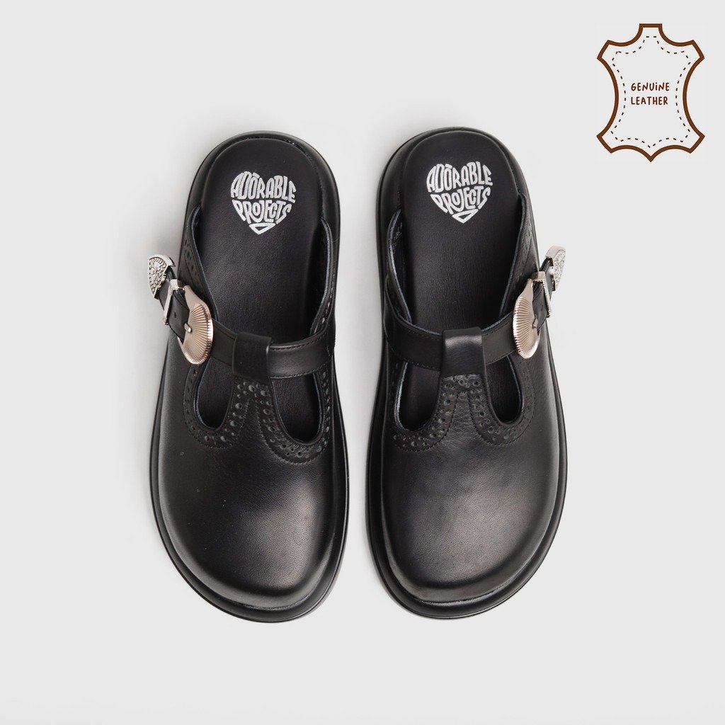 Aitra Sandals Genuine Leather Black - Image 6