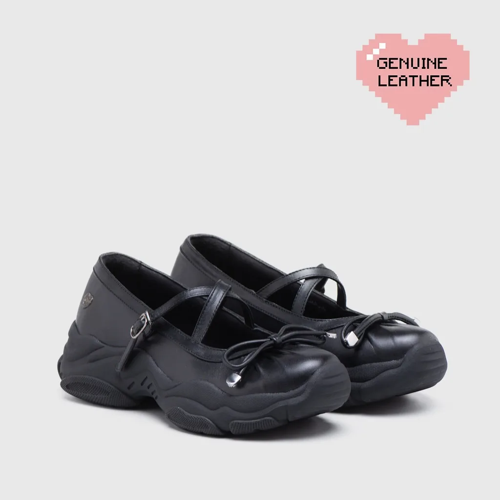 Swift Sneakers Balerina Genuine Leather Black - 39