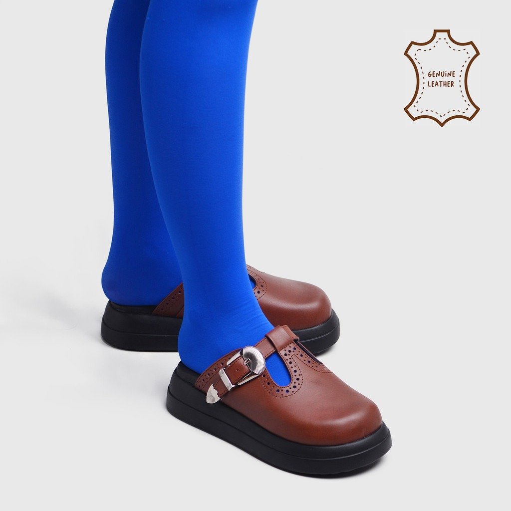 Aitra Sandals Genuine Leather Brown - Image 5