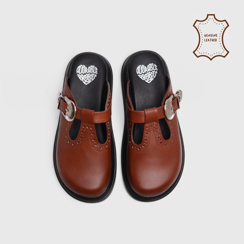 Aitra Sandals Genuine Leather Brown - Image 6