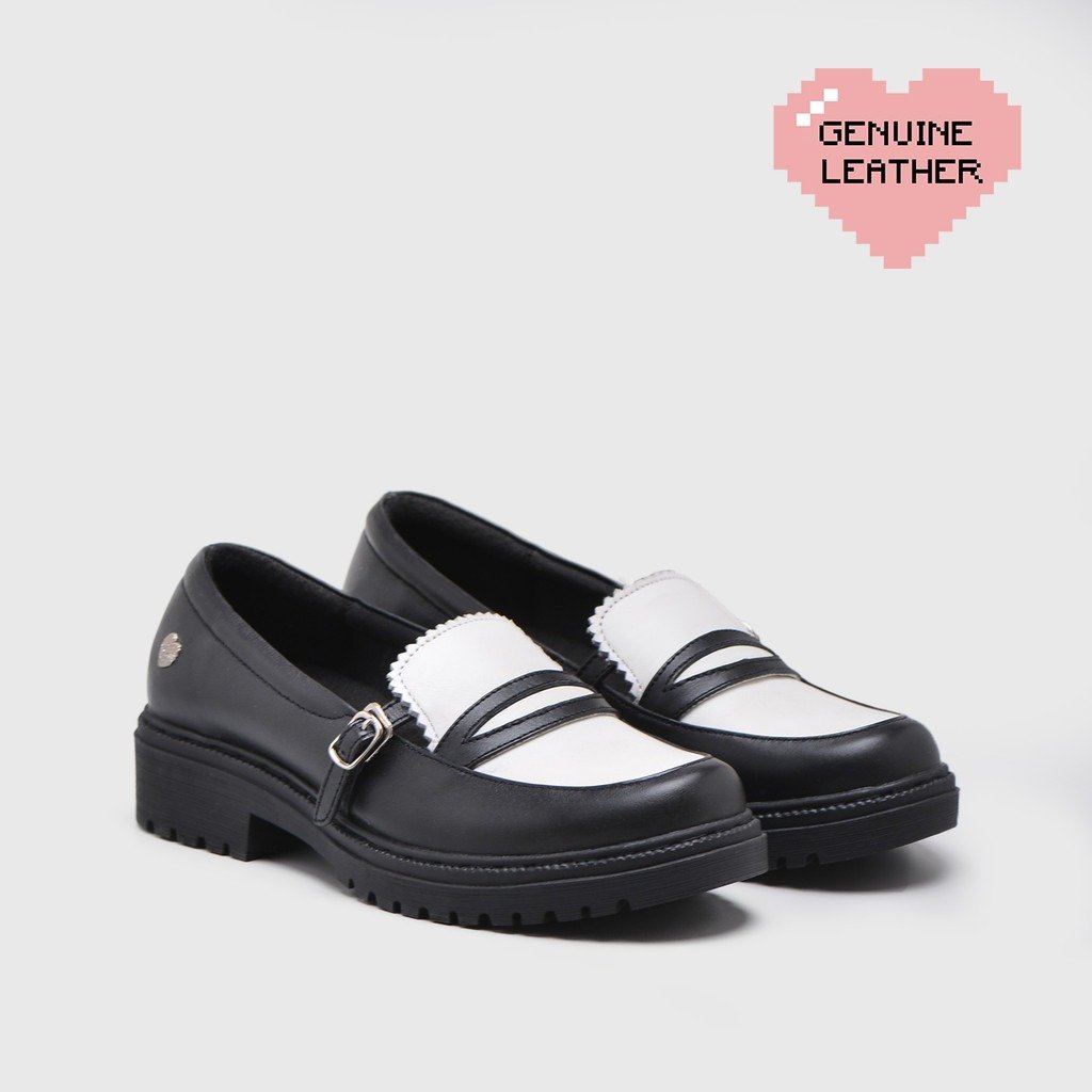 Zaine Loafer Genuine Leather Monochrome