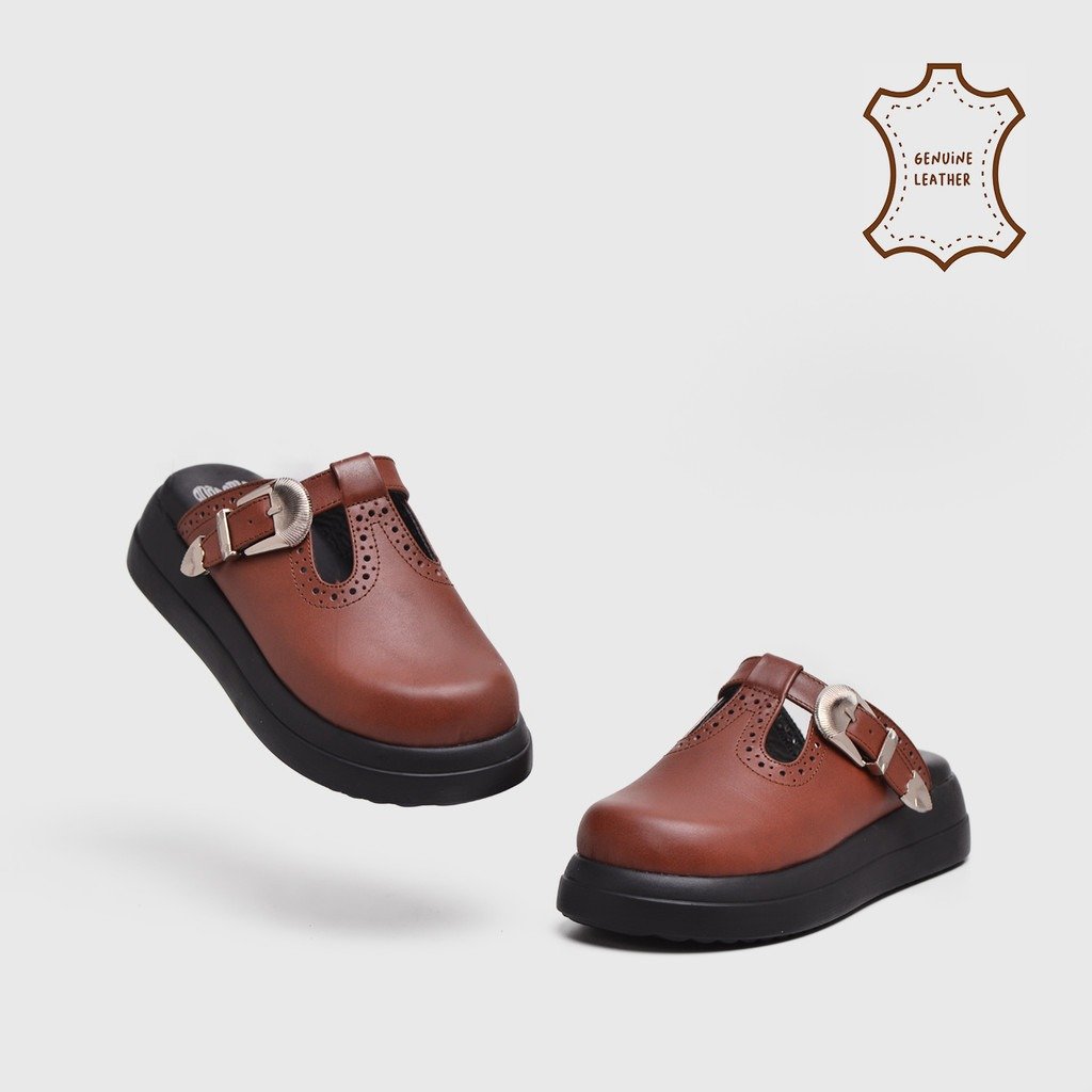 Aitra Sandals Genuine Leather Brown - Image 4