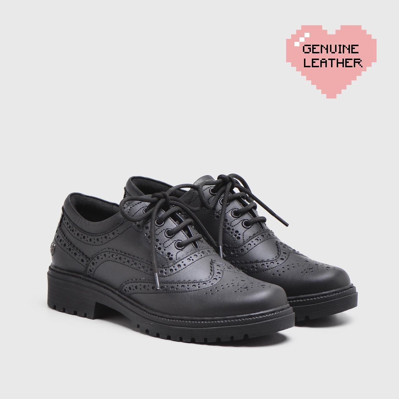 Mavroudi Oxford Genuine Leather Black