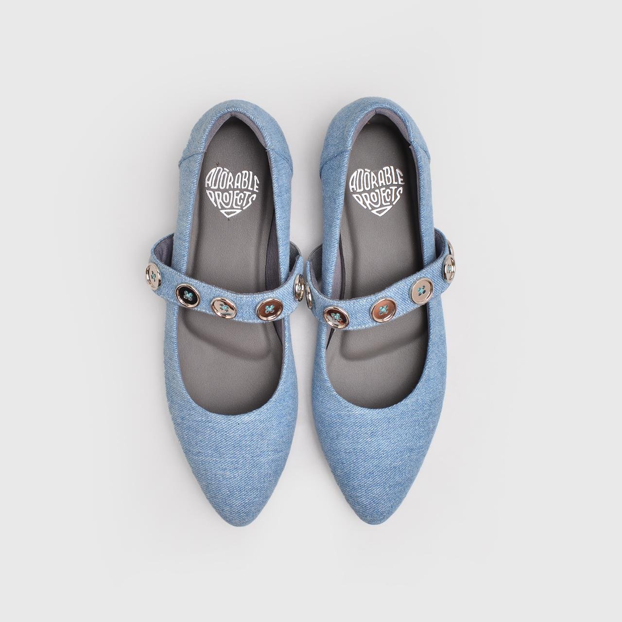 Tulula Flat Shoes Denim - Image 3