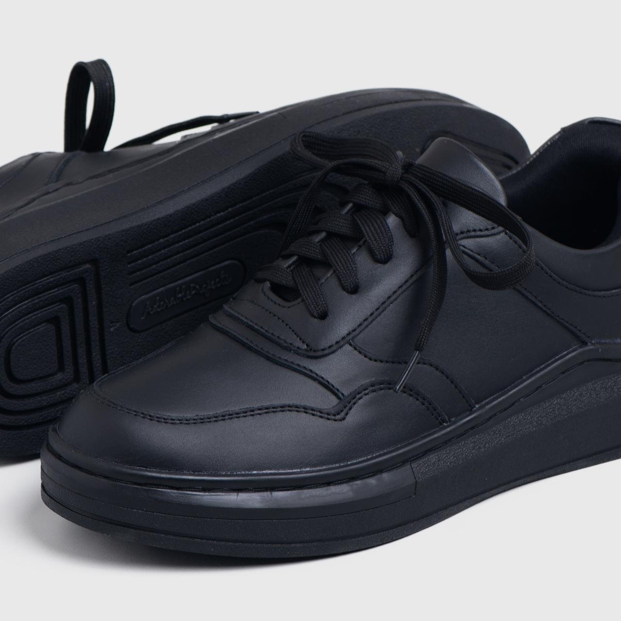 Saldana Sneakers Genuine Leather Black - Image 3