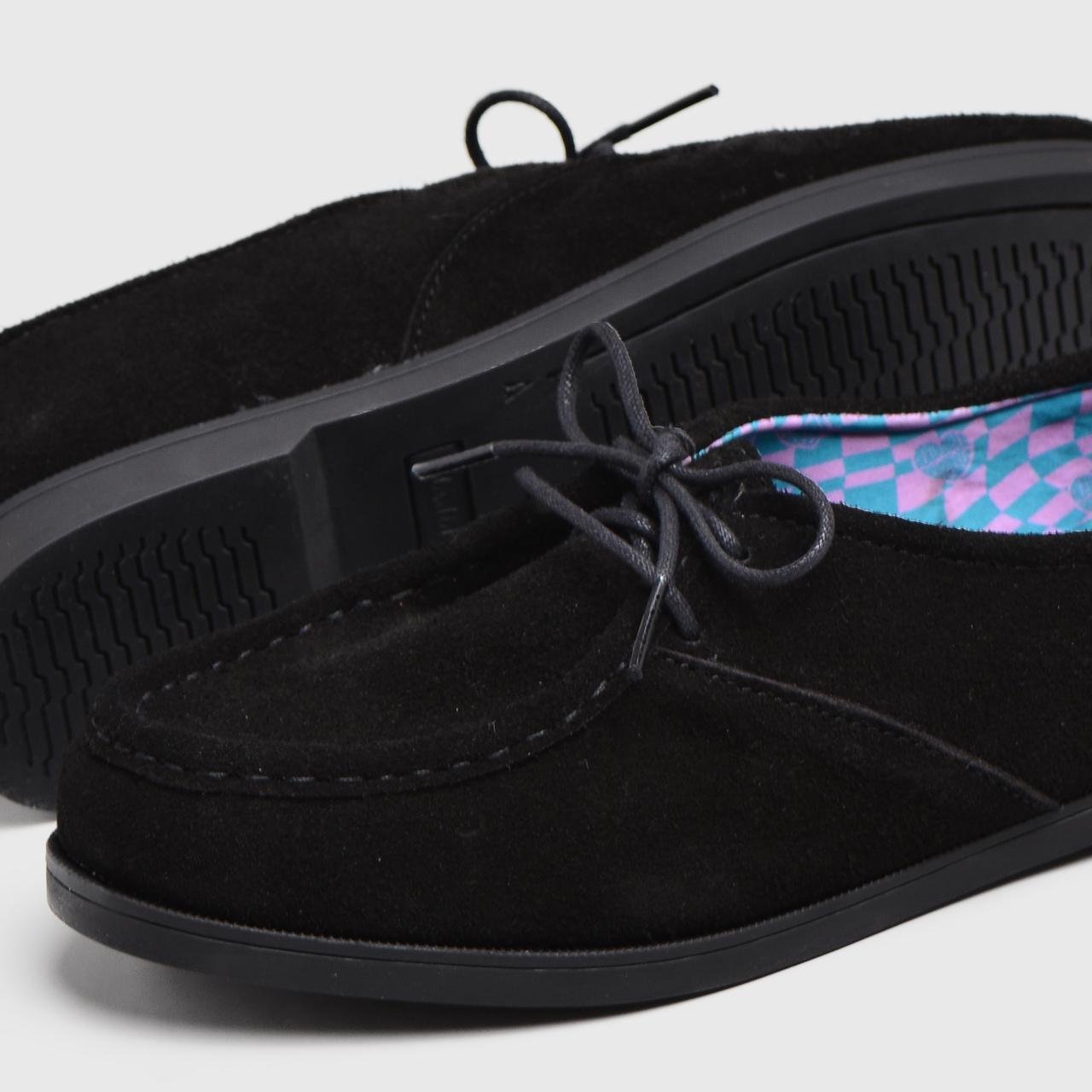 Grachvog Flat Shoes Genuine Suede Black - Image 3