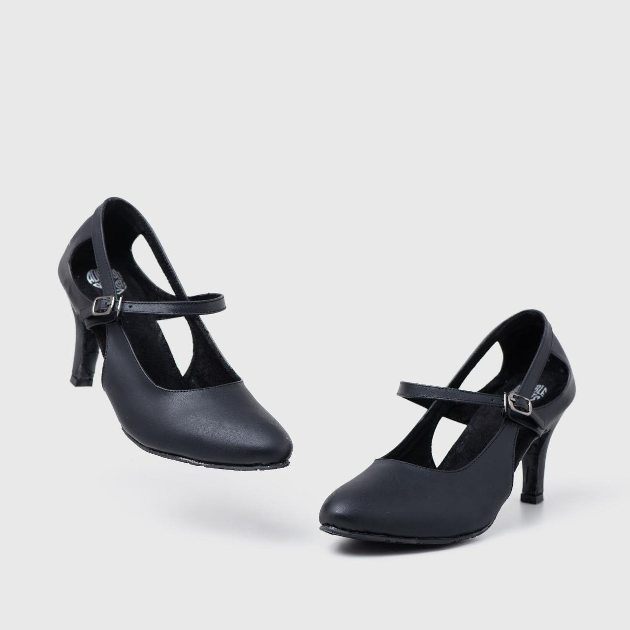 Decimal Heels Genuine Leather Black - Image 4