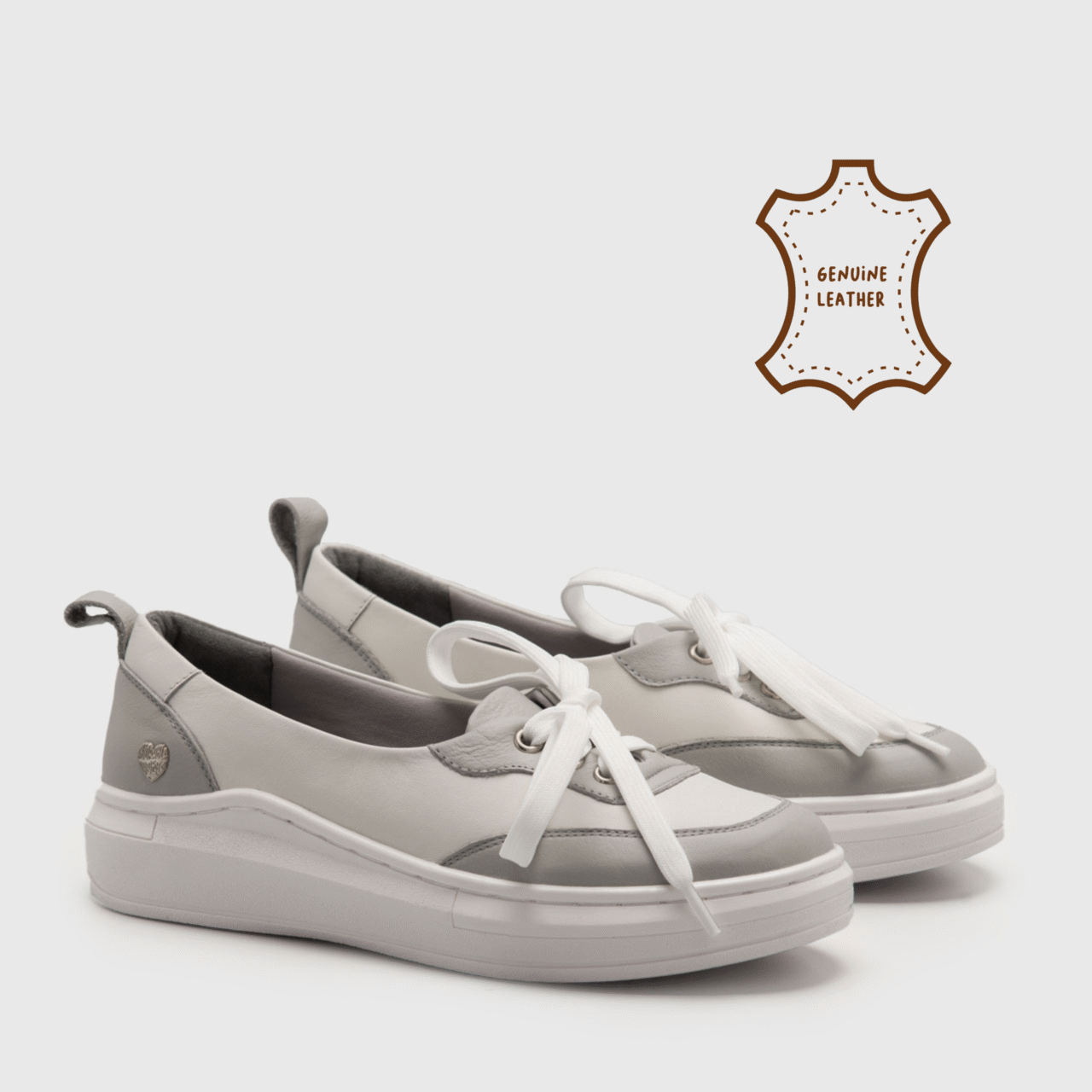 Aimi Sneakers Genuine Leather White