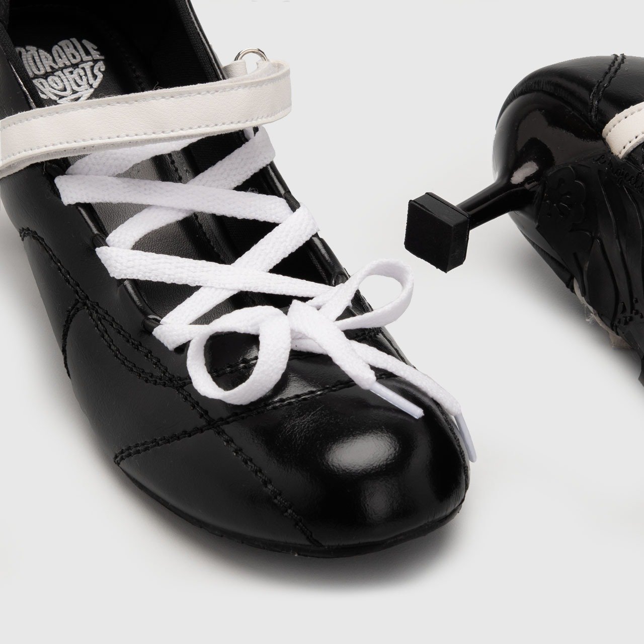Calcio Mini Heels Black - Image 5