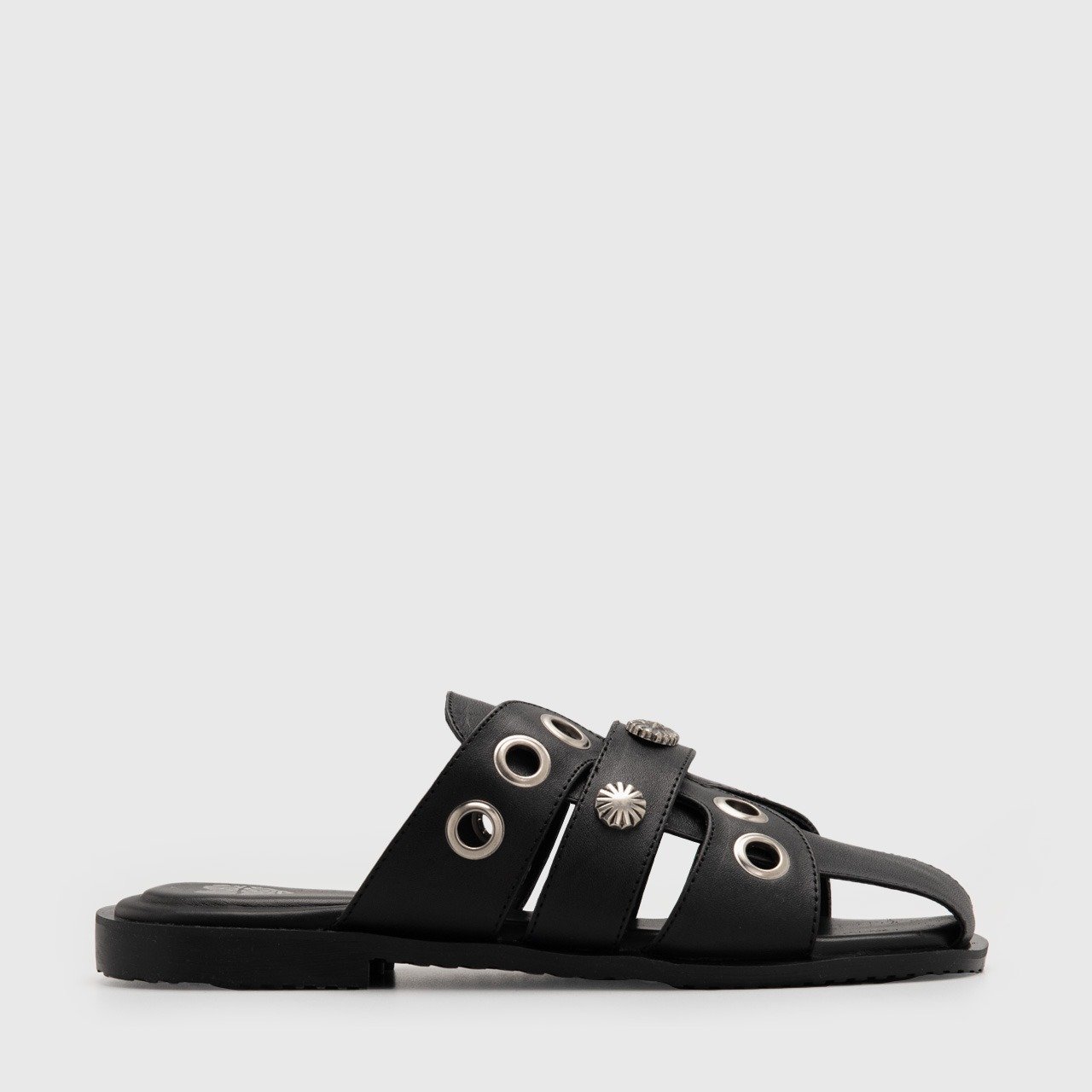 Elicia Sandals Genuine Leather Black - Image 3