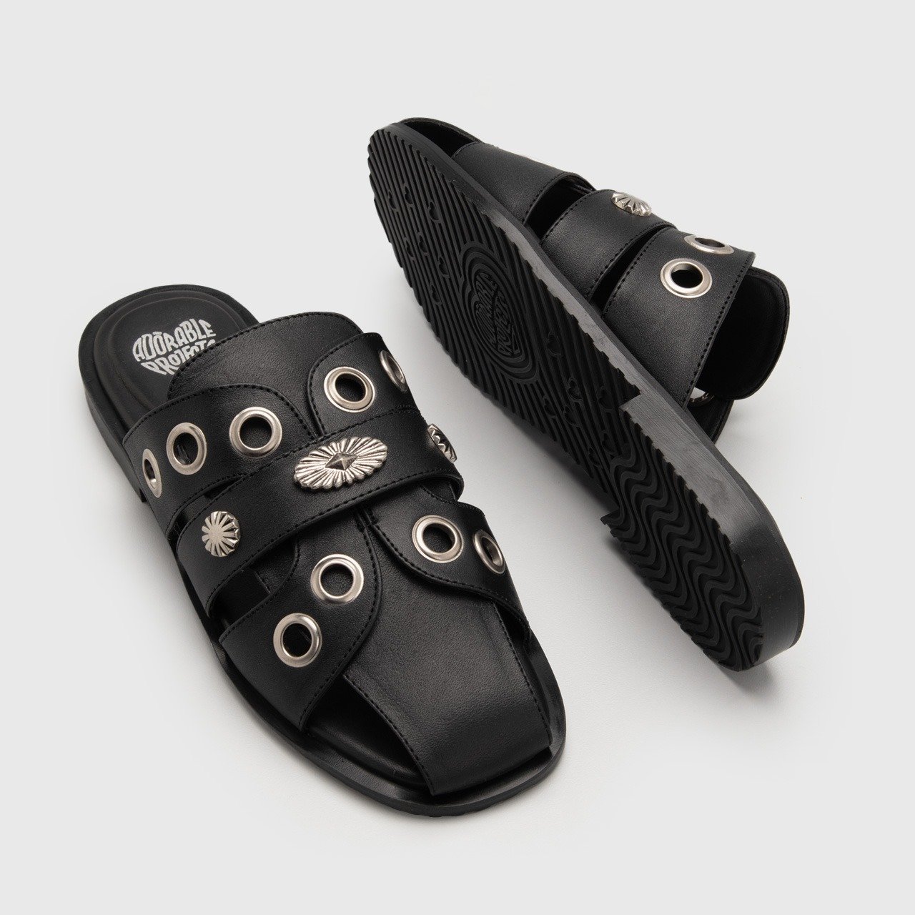 Elicia Sandals Genuine Leather Black - Image 5