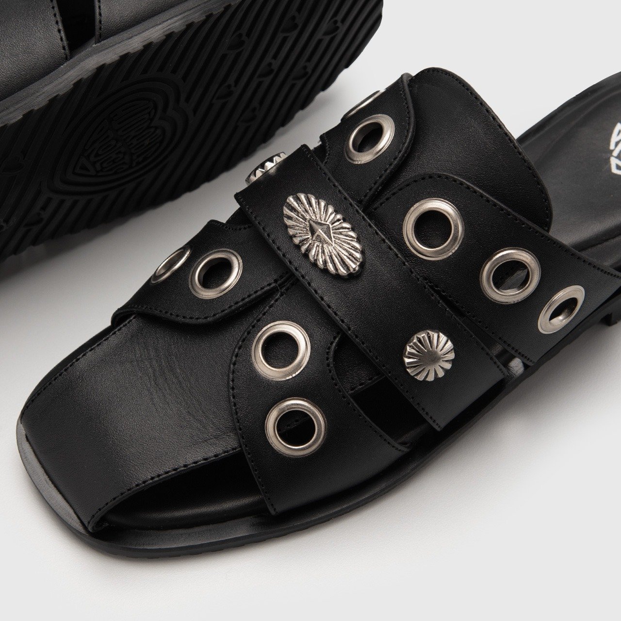 Elicia Sandals Genuine Leather Black - Image 6