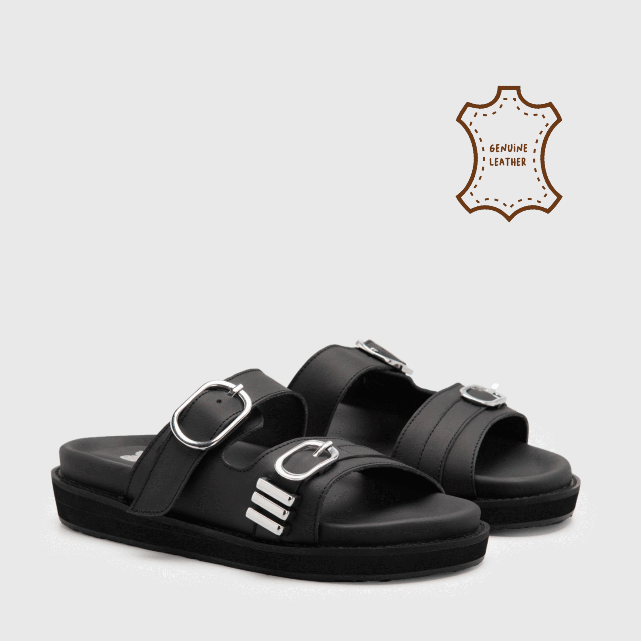 Felara Sandals Genuine Leather Black