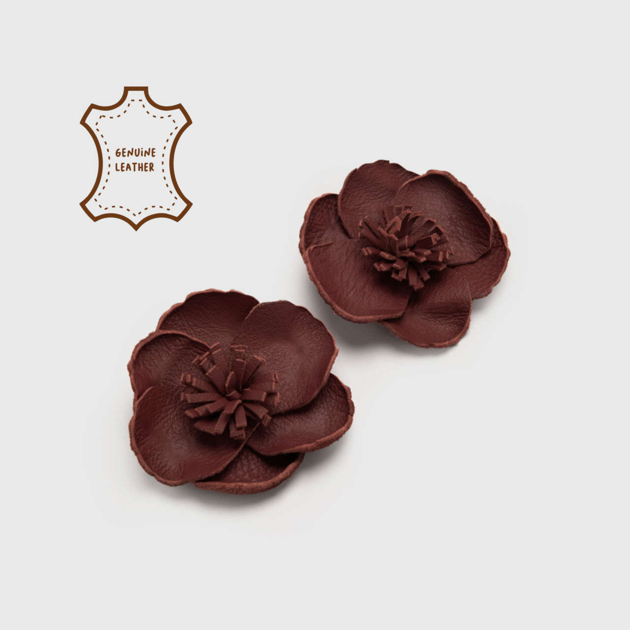 Poppy Shoe Charm Maroon