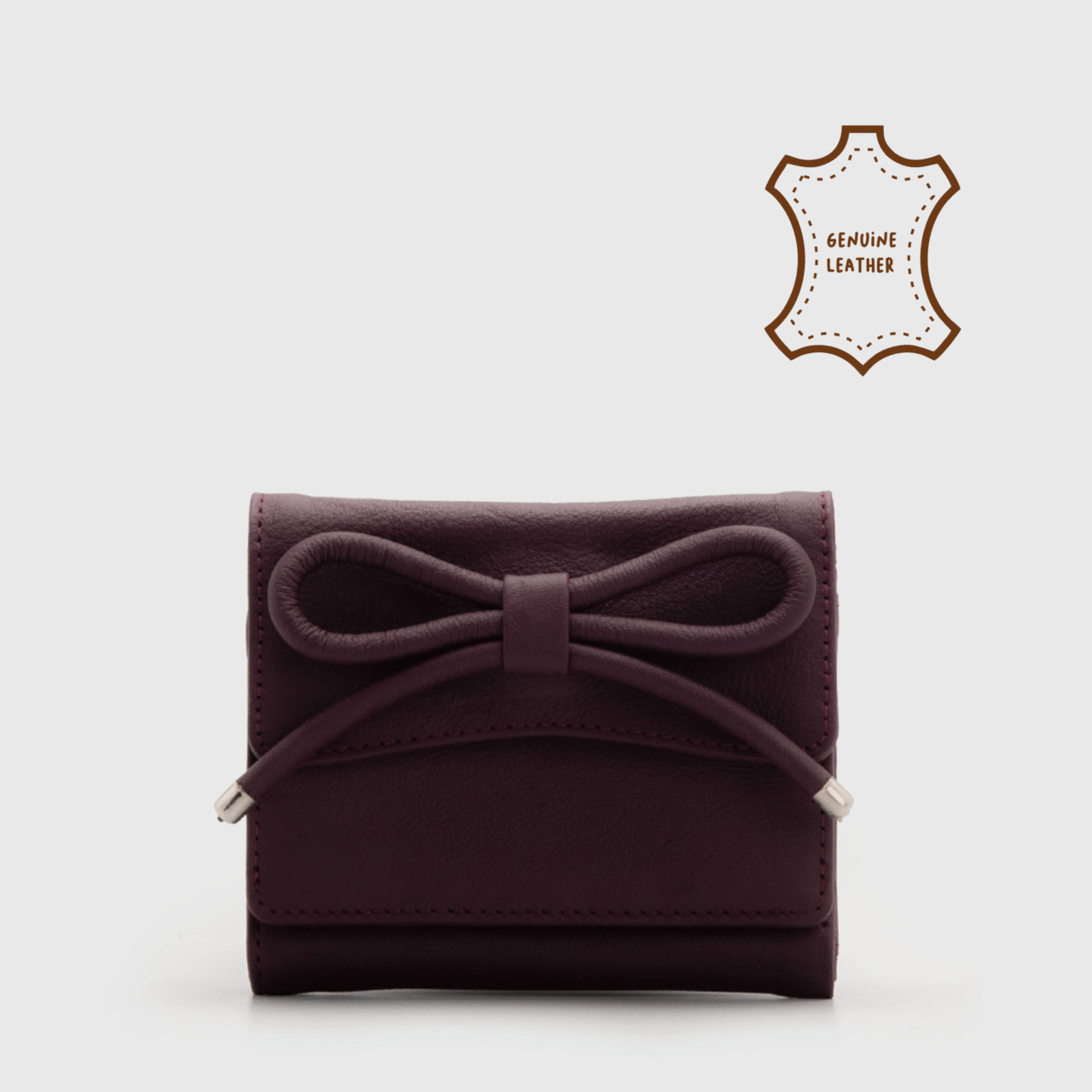 Viorela Wallet Genuine Leather Maroon