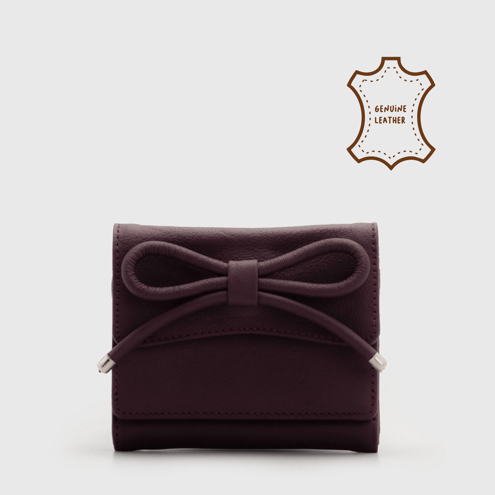 Viorela Wallet Genuine Leather Maroon