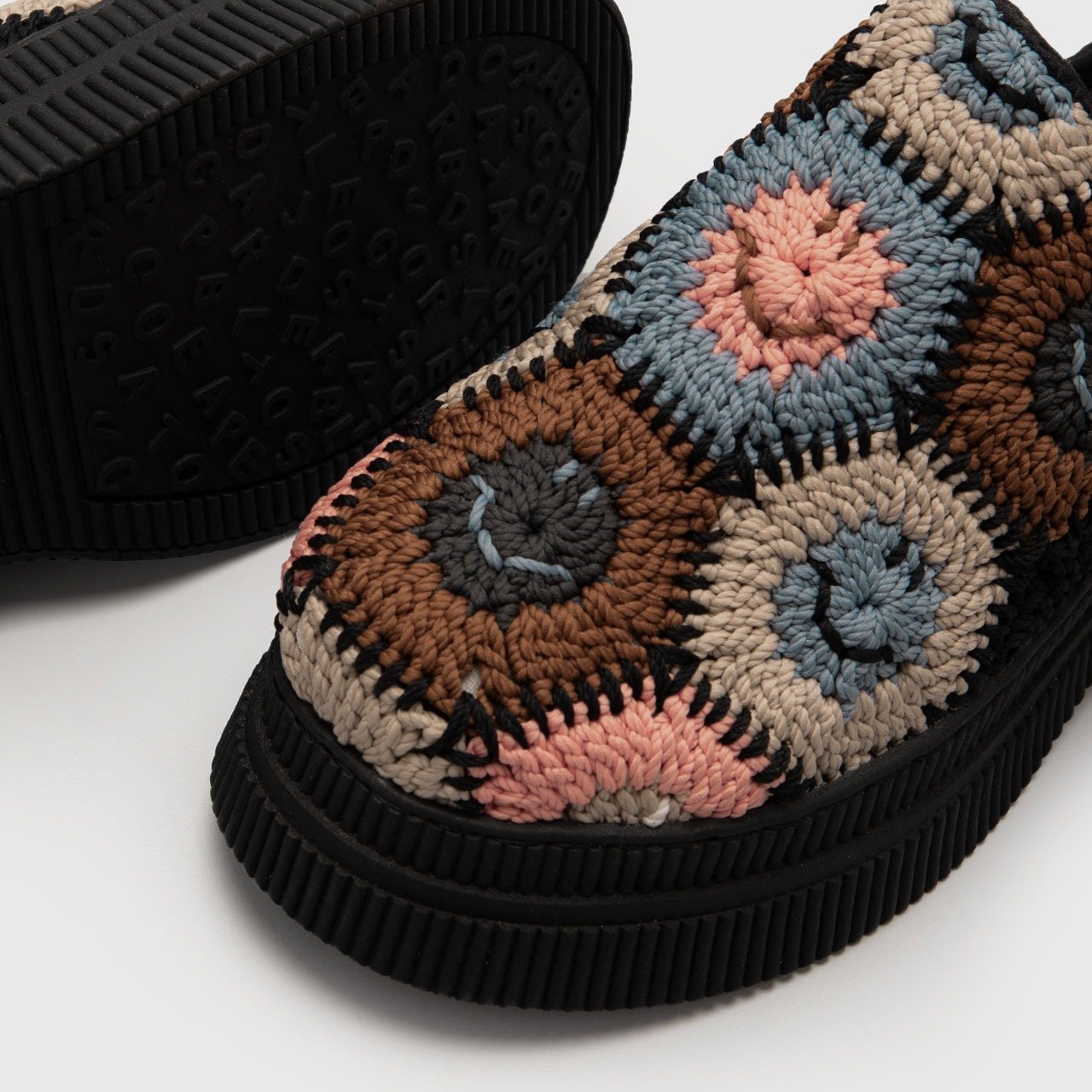 Loretta Crochet Mules Worm Color - Image 5