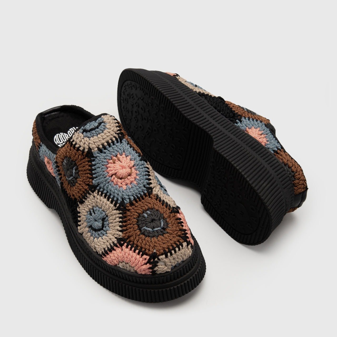 Loretta Crochet Mules Worm Color - Image 4
