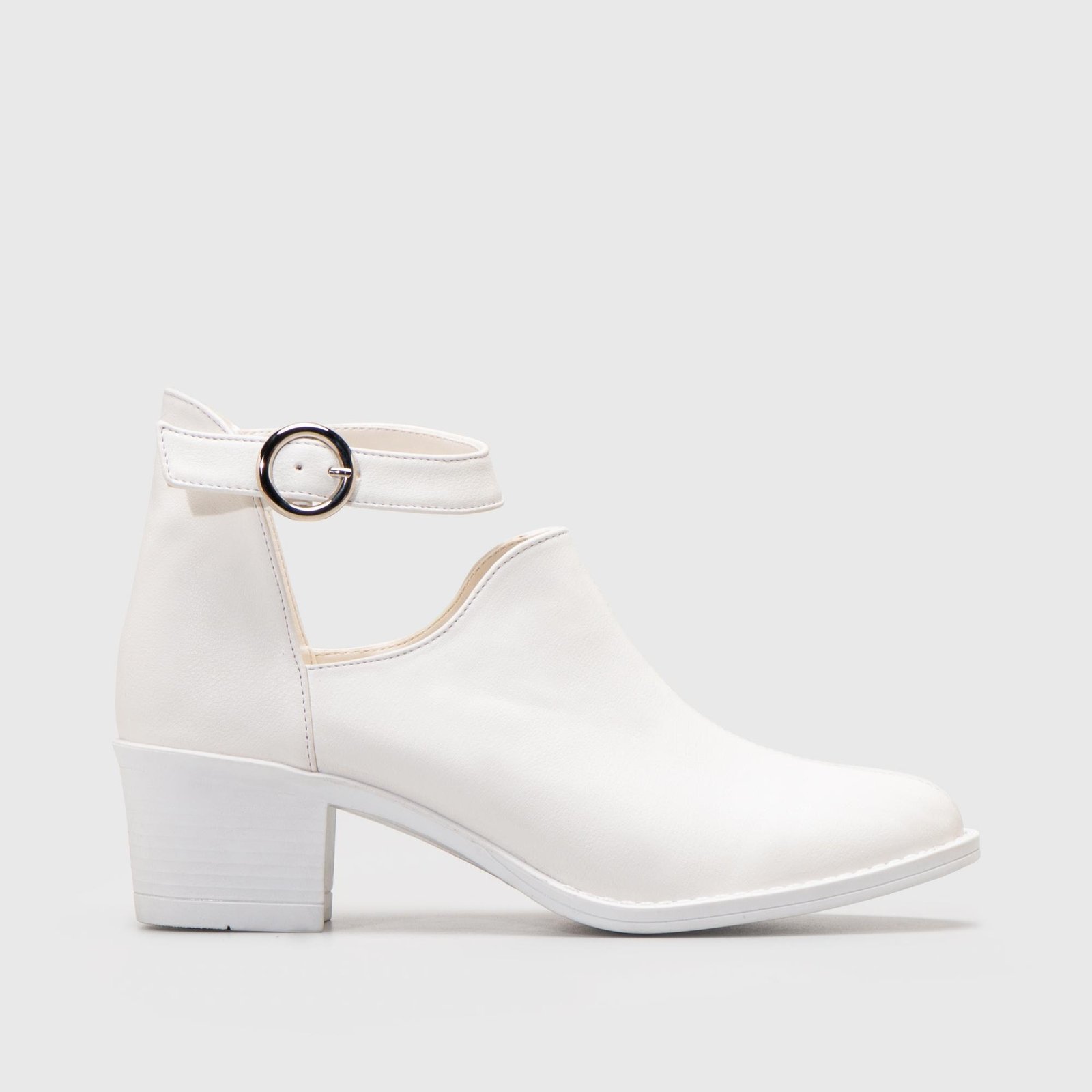 Lodka Boots White Heels - Image 3