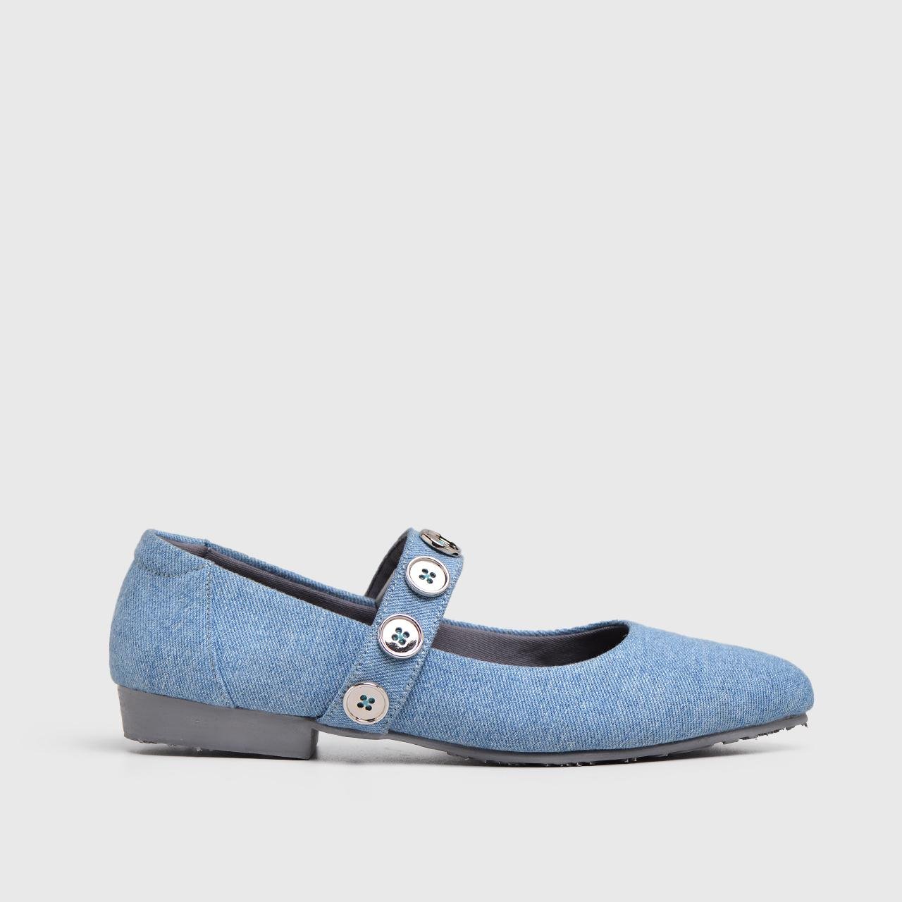 Tulula Flat Shoes Denim - Image 4