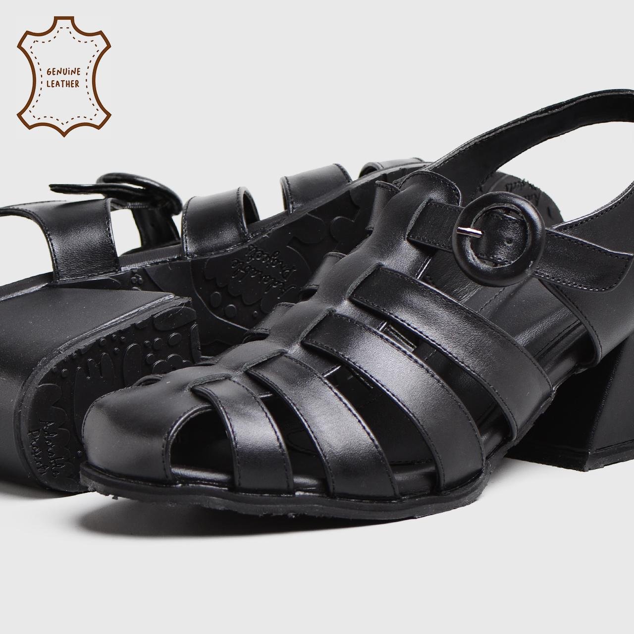 Eira Heels Genuine Leather Black - Image 4