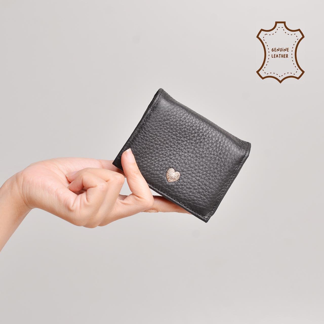 Elora Card Wallet Genuine Leather Black