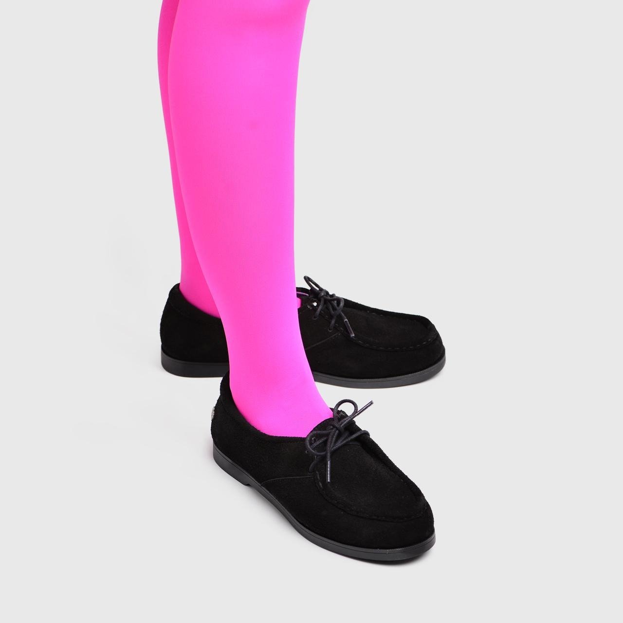 Grachvog Flat Shoes Genuine Suede Black - Image 6