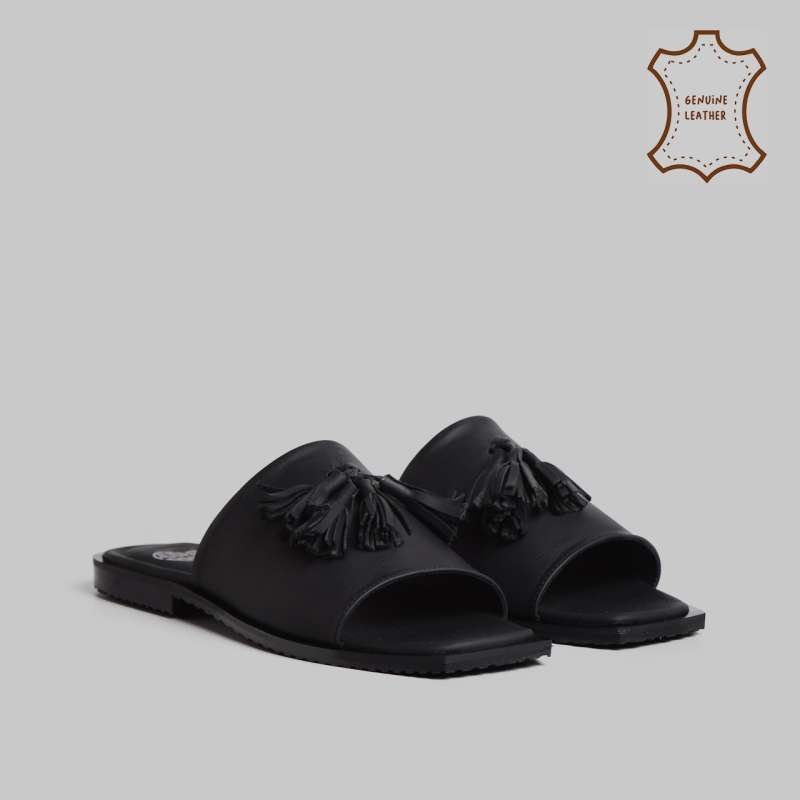 Calousa Sandals Genuine Leather Black