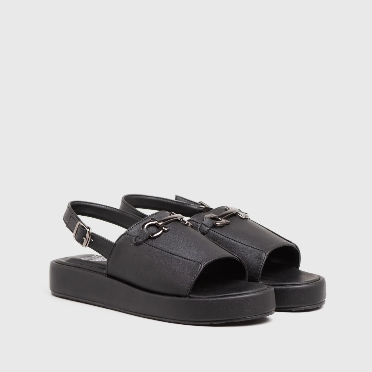 Epaulet Sandals Black