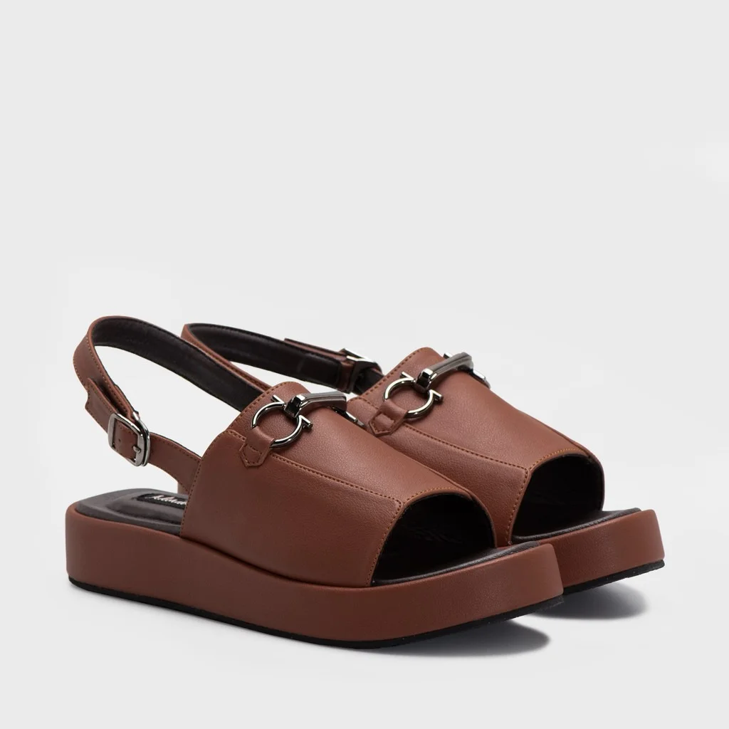 Epaulet Sandals Tan