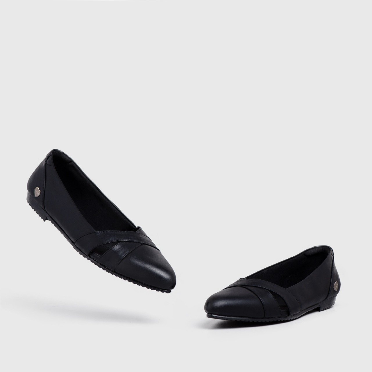 Ascot Flat Shoes Genuine Leather Black - Image 5
