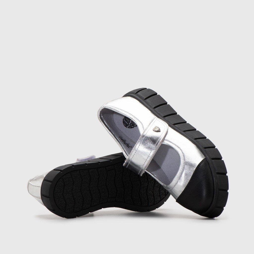 Achilla Mary Jane Sneakers Silver - Image 3